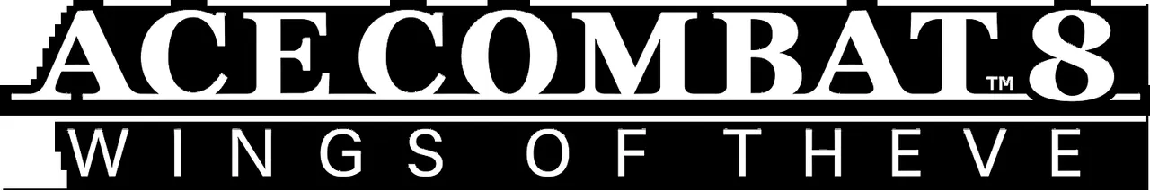 Official ACE COMBAT 8: WINGS OF THEVE wordmark logo banner
